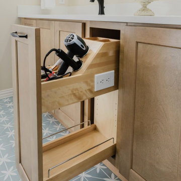 Custom Cabinet with Built-In Power Station