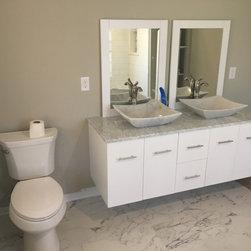 Tiled Master Bedroom Bathroom - Tile