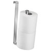 iDesign Classico Over-the-Tank Vertical Toilet Tissue Roll Reserve, Chrome
