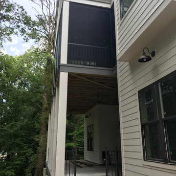 Downtown Greenville Porch Screening and Handrails