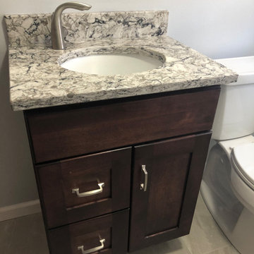 Complete Bathroom Remodel with Sliding Glass Door Upgrade
