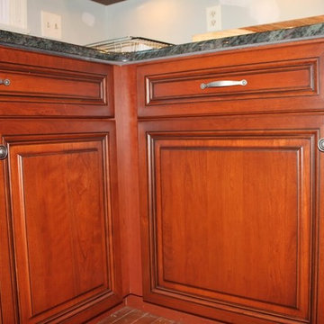 Traditional Cherry Kitchen with Granite and Custom Features in Darnestown, MD