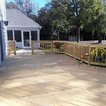 Spacious Wood Deck Design by Joliet, IL Deck Designer, Archadeck of Chicagoland