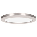 Access Lighting - Access Modplus Round 7" LED Flush, Brushed Steel/Acrylic - 20836LEDD-BS-ACR - *Part of the ModPLUS Collection
