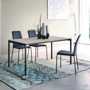 Oscar fixed extending dining table by Sedit