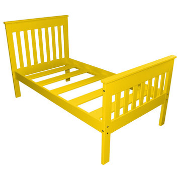 Harmony Bed, Canary Yellow, Twin Xl