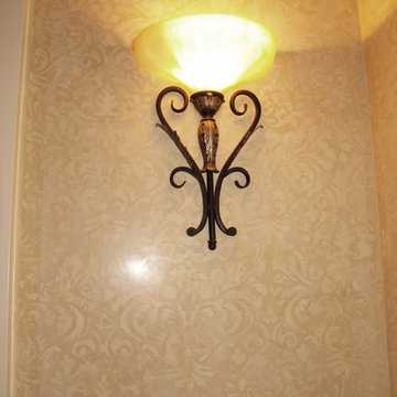 Wall finishes - Venetian plaster with embedded patterns