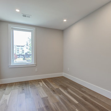 Basement remodeled with bedroom space and extra closet space in Springfield