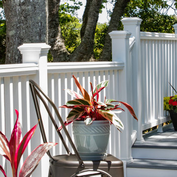 Grey Porch & Hot Tub in Oak Isle, NC