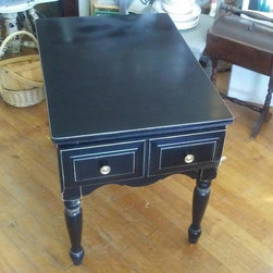 Black Painted Side Table - Side Tables And End Tables
