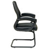 Screen Back Over Designer Contour Shell Visitor Chair With Black Mesh Seat