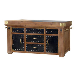 Belmont Kitchen Island 68" - Kitchen Islands And Kitchen Carts