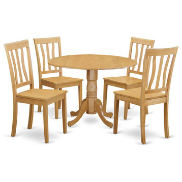 5 Pc Dinette Set - Dinette Table And 4 Kitchen Chairs