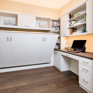 Side Tilt Wall Bed in Multi Function space in high rise
