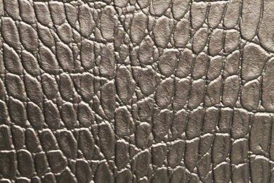 Mini Croco 2732 BlackFaux Leather for Upholstery and Interior Design by FFC