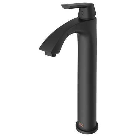 VIGO Bathroom Vessel Faucet, Matte Black