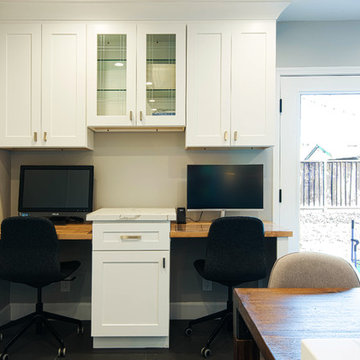San Jose White Shaker Kitchen Remodel- semi custom cabinets, quartz counter tops