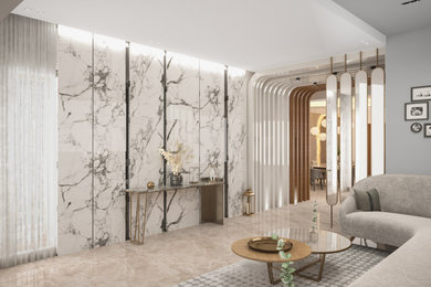 Example of a trendy hallway design in Other