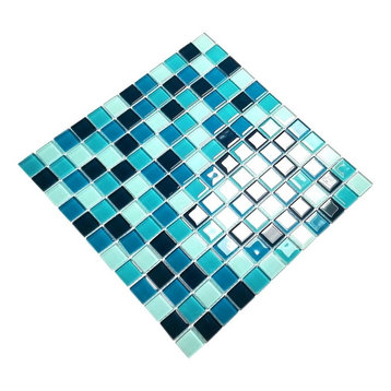 Blue Sea - 3-Dimensional Mosaic Decorative Wall Tile(6PC)