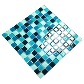 Blue Sea - 3-Dimensional Mosaic Decorative Wall Tile(10PC)