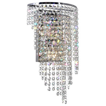 Prism 3 Light Wall Sconce With Chrome Finish