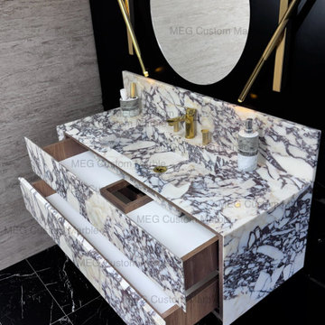Todd Bathroom Project Wall Hung 47" Calacatta Vanity