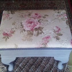 FOR SALE-antique footstool/sewing box...&pound;65.00 - Products