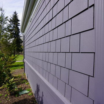 Exquisite Charcoal Grey Siding Design