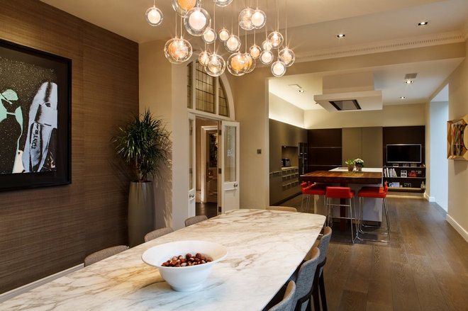 Contemporary Dining Room by Brilliant Lighting