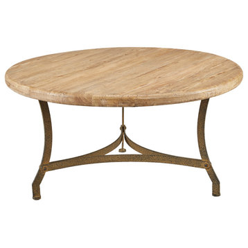 Newport Circular Elm Coffee Table - 36.5-inch diameter