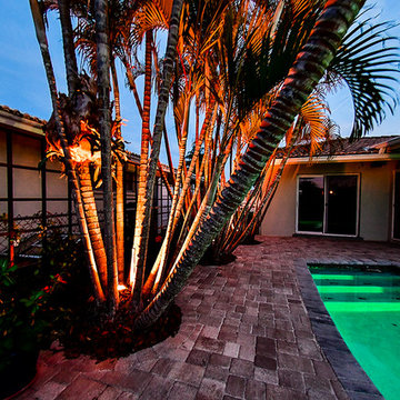Pool trellis wall with Posts