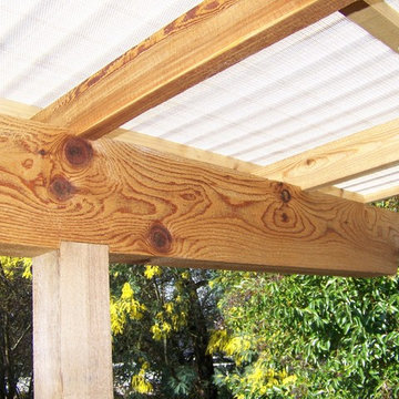 Trex Deck, Cedar Rails and Trellis, Hogwire
