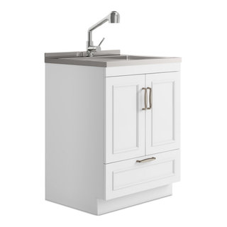 Cardinal Laundry Cabinet With Faucet and Stainless Steel Sink