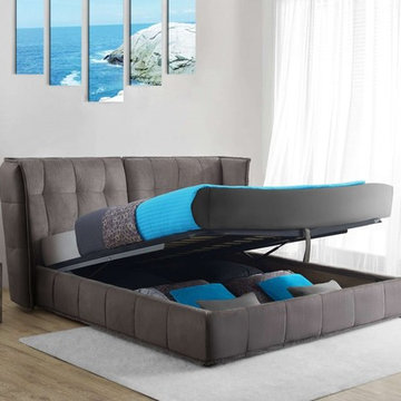 Flavia Contemporary Bed with Storage | Creative Furniture