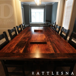 Reclaimed Wood (Rectangular) Pedestal Tables - Products
