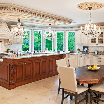 Hand carved kitchen