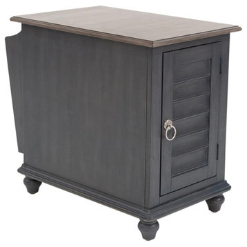 Chair Side Table Traditional Grey