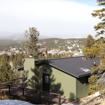 Mountain Cabin Exterior Remodel | James Hardie Siding & Pella Window Replacement