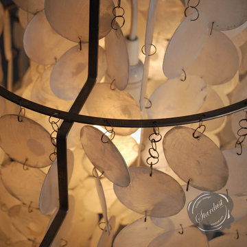 Interior Design Idea with Capiz-Shell Panton Fun Table Lamp