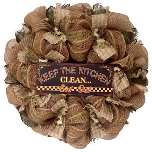 Details about   Wood Thanksgiving Turkey With Welcome Sign Burlap Deco Mesh Wreath Handmade 