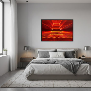 Abstract Reading Pagoda Architectural Photo Modern Style Wall Art