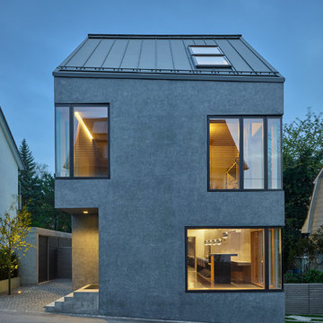 Wohnhaus F9 Stuttgart, Aussenaufnahme, Innenbeleuchtung LED Lichtlinie 20-3