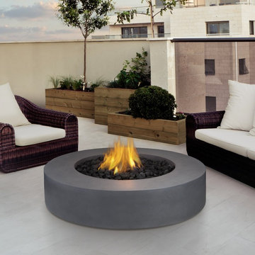 Real Flame Mezzo Round Propane Fire Table