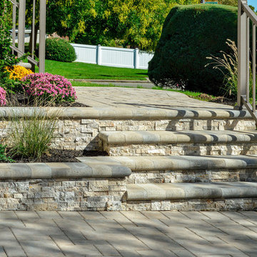 Stylish Stone Entrance in Long Island, NY