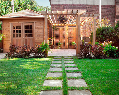 Pergola Off Shed Houzz