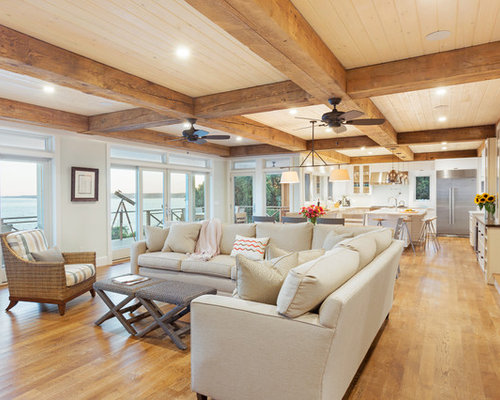 Beach Style Living Room Design Ideas, Remodels & Photos | Houzz