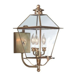 Troy Lighting - Troy Lighting BCD8954NAB Natural Aged Brass Montgomery 19-1/2 in.H 3 Light Outdo - Outdoor Wall Lights And Sconces