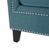 GDF Studio Ailsa Fabric Tufted Club Chair, Teal