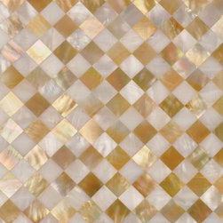 Mixed white and gold shell mosaic tile backsplash tilles - Mosaic Tile