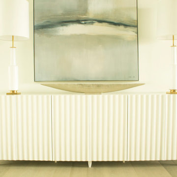 BARAJAS COLLECTION WHITE LACQUERED SIDEBOARD